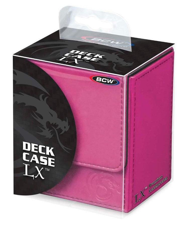 VR-49636 BCW Deck Case Box LX Pink (Holds 80 cards) - BCW - Titan Pop Culture