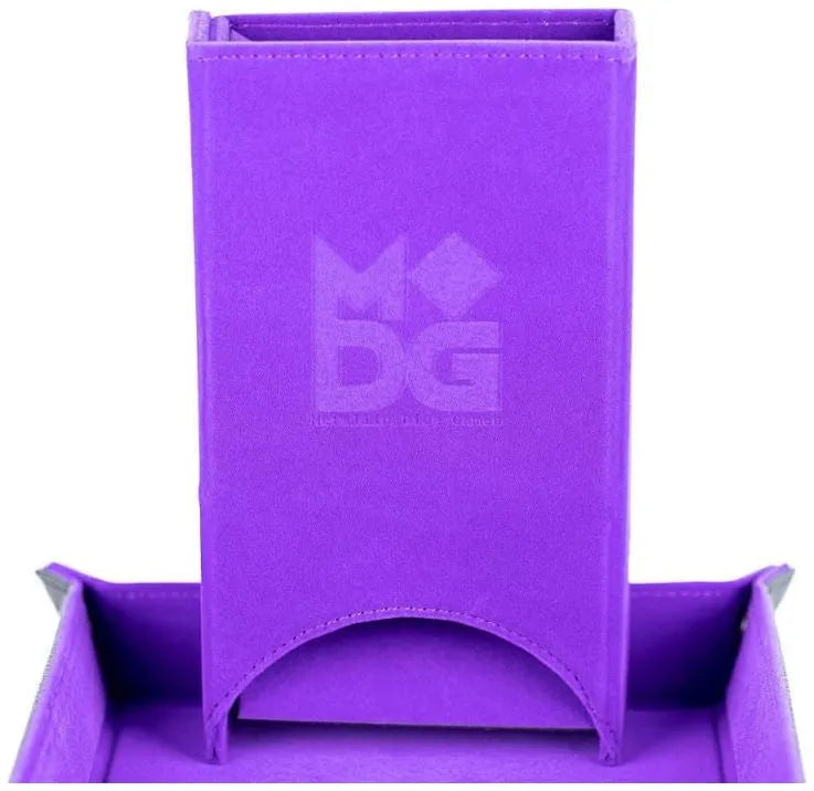 VR-74768 MDG - Fold Up Velvet Dice Tower (Purple) - FanRoll by Metallic Dice Games - Titan Pop Culture