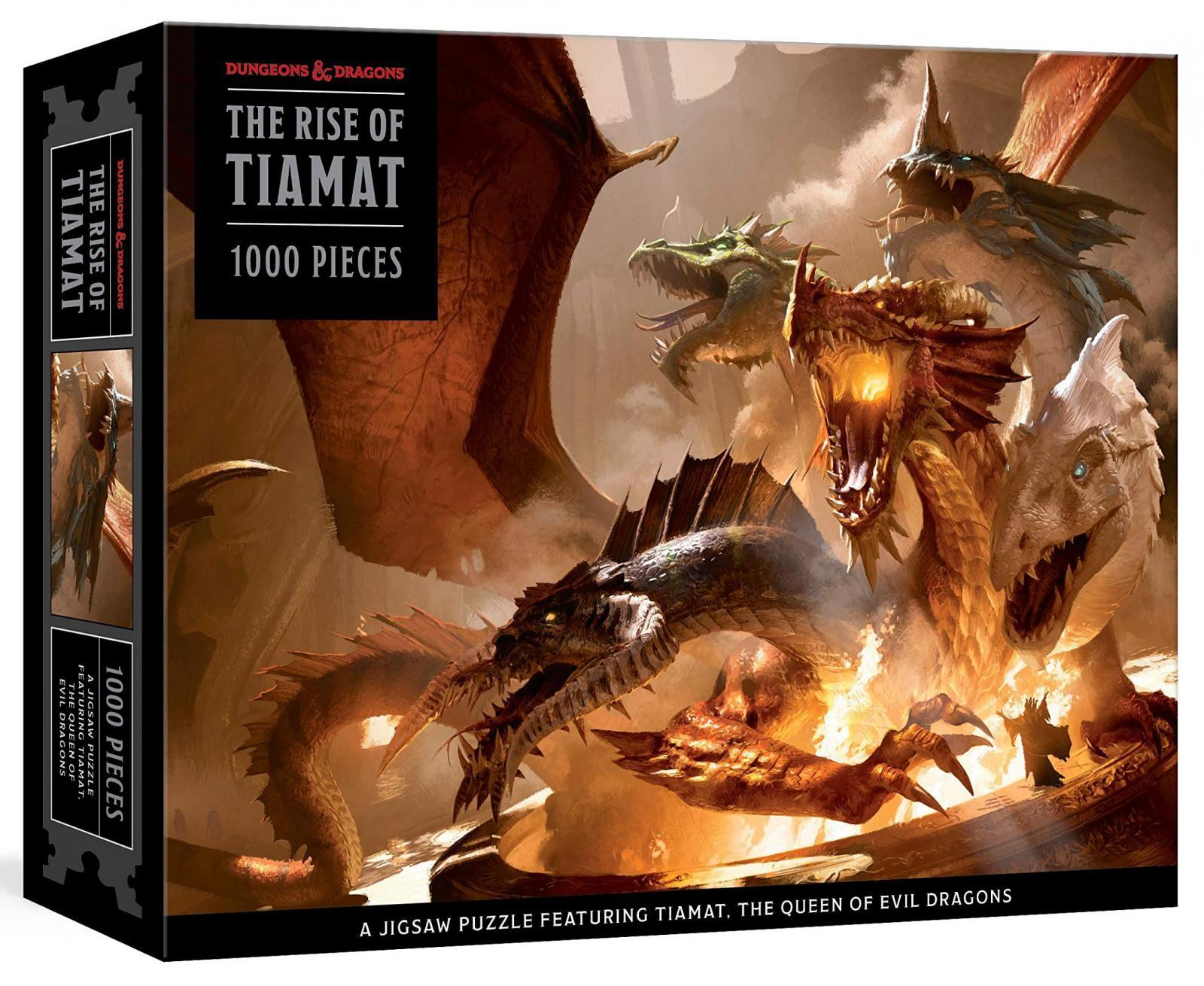 VR-92509 D&D Dungeons & Dragons the Rise of Tiamat Dragon Puzzle 1,000 pieces - Penguin Random House - Titan Pop Culture