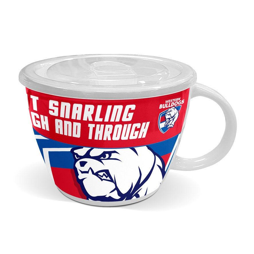 AFL Soup Mug with Lid Western Bulldogs